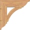 Ekena Millwork Thorton Traditional Smooth Bracket w/ Offset Brace, Western Red Cedar, 7 1/2"W x 24"D x 24"H BKT0806X24X24THR01SWR - alternate 2